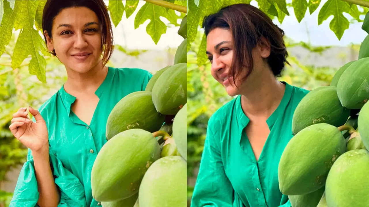 ফলভর্তি বাগানে সুখ খুঁজে পেলেন জয়া আহসান
